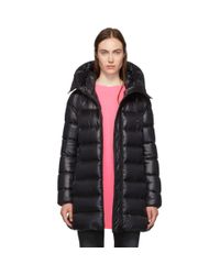 Moncler Black Down Suyen Hooded Coat