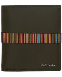 Paul Smith Band Bifold Wallet in Green for Men - Lyst