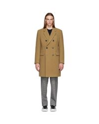Boss By Hugo Boss ウール タン キャメル ダブルブレスト コート カラー ナチュラル メンズ Lyst Boss By Hugo Boss ウール タン キャメル ダブルブレスト コート カラー ナチュラル メンズ Lyst