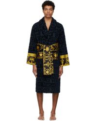 versace black bathrobe
