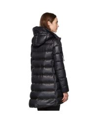 Moncler Black Down Suyen Hooded Coat