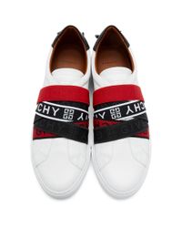 givenchy 4g webbing sneakers in leather