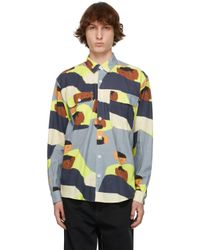 Schnayderman S 合成繊維 マルチカラー Boxy People プリント シャツ メンズ Lyst