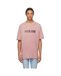 Ksubi コットン ピンク Sign Of The Times T シャツ カラー ピンク メンズ Lyst