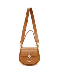 Chloé Leather Brown Large Tess Bag | Lyst