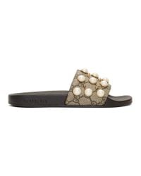 pearl slides gucci
