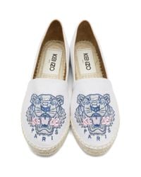 kenzo espadrilles white