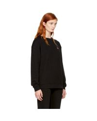 Pull molletonne noir Swallow Badge McQ Alexander McQueen en coloris Black