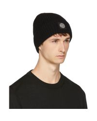 bonnet stone island noir