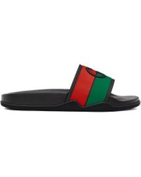 Claquettes Double G - noir Gucci Homme | myCOMPANERO.com Bestseller non  Taille 6 Couleur Presta Noir