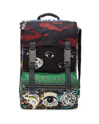 kenzo multi eye backpack