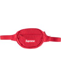 supreme red waist bag