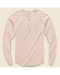 Save Khaki Natural Pointelle Henley - Tea for men