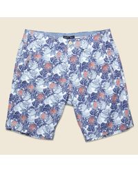 Alex Mill - Palm Leaf Galley Short - Blue/red for Men - Lyst