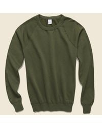 Save Khaki Green Supima Fleece Sweatshirt - Olive for men
