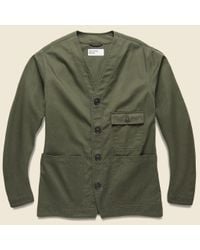 Universal Works Green Cabin Jacket - Olive for men