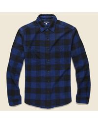 Alex Mill Buffalo Check Flannel - Blue for men