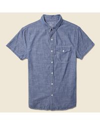 Save Khaki Blue Chambray Workshirt - Indigo for men