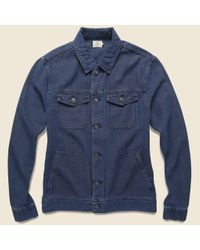 Faherty Brand Blue Route 80 Jacket - Indigo for men