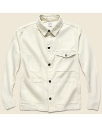 Save Khaki Natural Twill Work Jacket - Stone for men