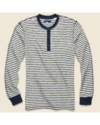 Levi's Blue Henley - Pristine Stripe for men