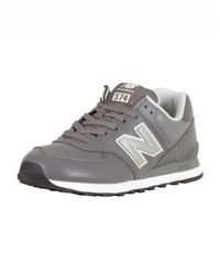 new balance 574 grey leather