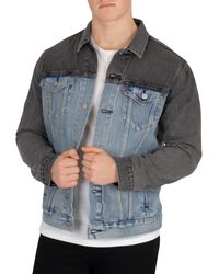 Levi's Cotton Banzi Trucker Jacket in Gray for Men | Lyst