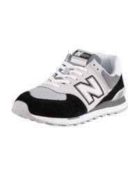New Balance 574 Sky Lite Suede Trainers in Black/White (Black) for ...