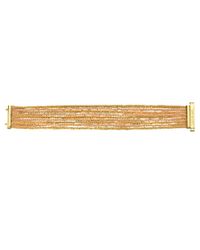 Carolina Bucci - Natural Nine Strand Lazy Lucky Bracelet - Lyst