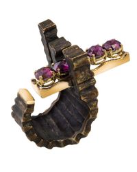 Gaelle Khouri - Multicolor Crosspath Ring - Lyst