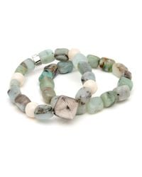 Nest | Blue Opal Stretch Bracelet Set Of 2 | Lyst
