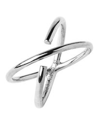 Maria Black - Metallic Silver Twin Ring - Lyst