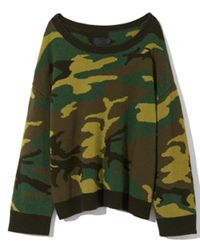 Nili Lotan - Green Camouflage Moselle Sweater - Lyst