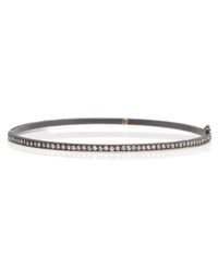 Yossi Harari Lilah White Diamond Hinge Bangle