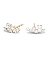 Adina Reyter Metallic Scattered Diamond Earring
