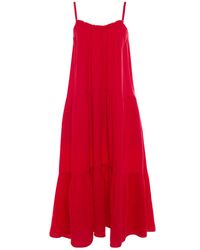 Xirena Red Crush Gauzy Cara Dress