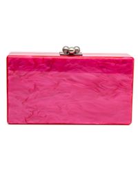 Edie Parker Hot Pink Jean Clutch