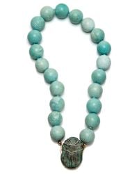 Silvia Furmanovich - Multicolor Scarab Turquoise Beaded Necklace - Lyst