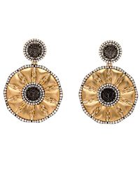 Silvia Furmanovich - Metallic Matte Gold Sun Coin Earrings - Lyst