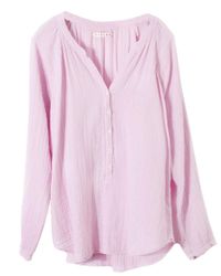 Xirena Purple Spring Lilac Hemingway Top