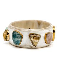 Ashley Pittman - Metallic Furahi Light Horn Bangle - Lyst