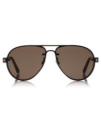 Tom Ford Black Brown Alexei Sunglasses for men