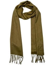 Johnstons Black Kelp Classic Scarf for men