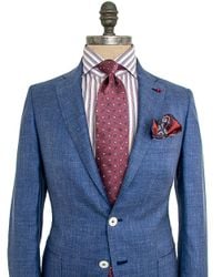 Isaia Light Blue Melange Sportcoat for men