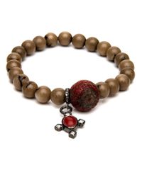 Loree Rodkin - Brown Virgularia Coral Bead Bracelet - Lyst