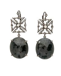 Loree Rodkin Multicolor Maltese Cross Drop Earrings