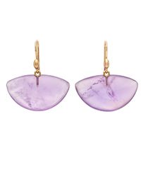Ted Muehling - Multicolor Amethyst Moth Wing Earrings - Lyst