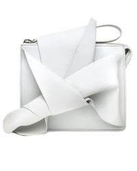 N°21 - White Leather Bow Clutch - Lyst