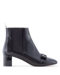 Thom Browne Black Leather Boots