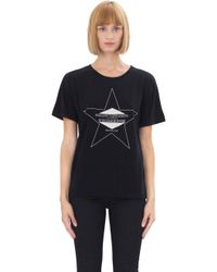 Saint Laurent | Black Bow Top | Lyst